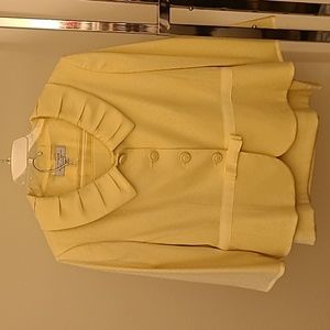 Tahari Petite Ladies Suit Yellow Size 16P